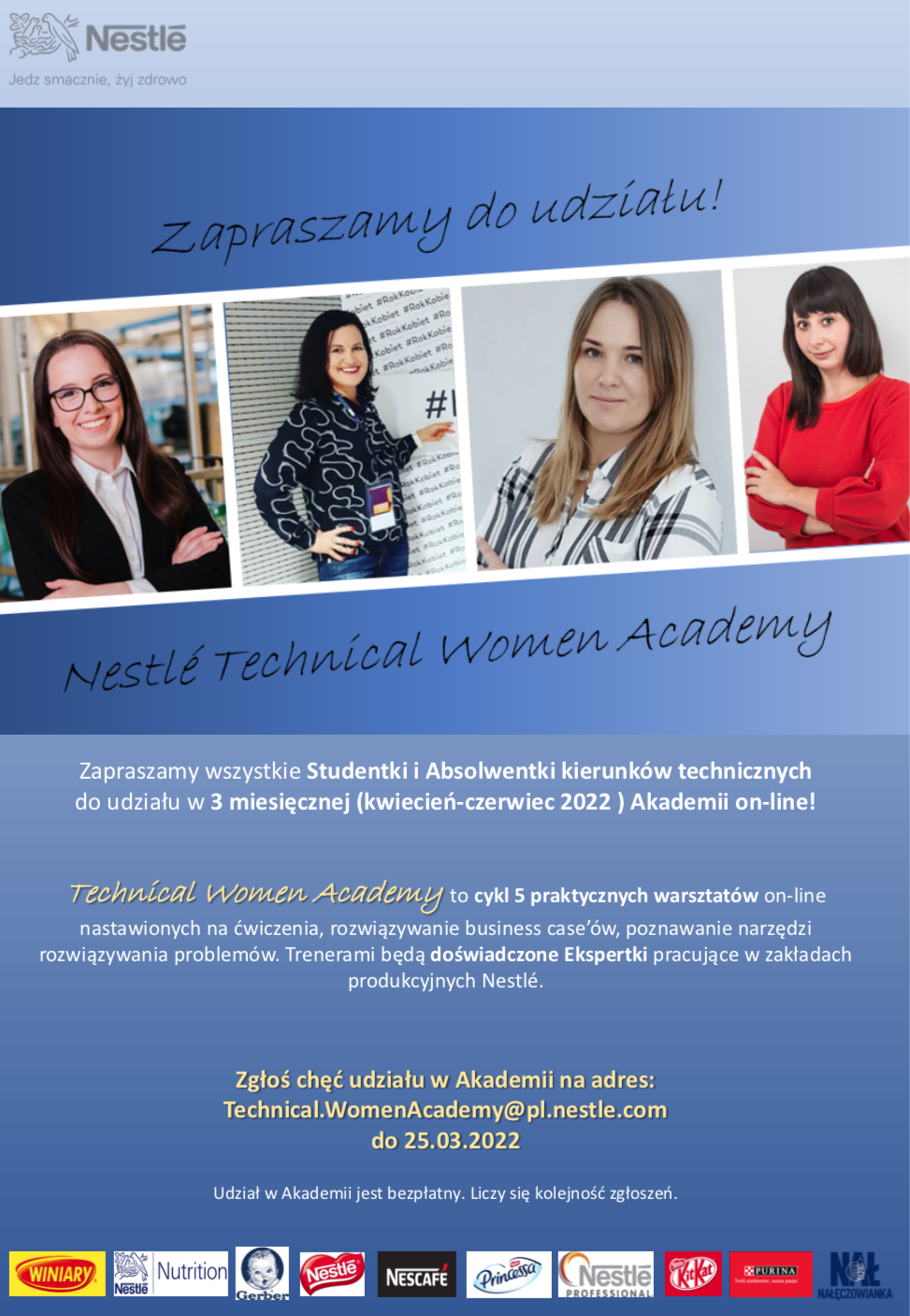 Technical Women Academy 2022 ogłoszenie plakat