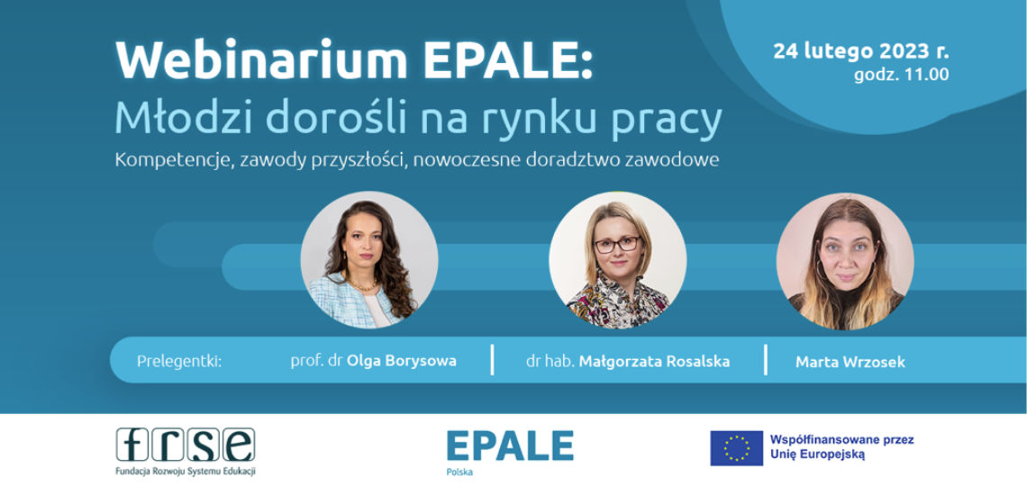Webinarium EPALE – Młodzi dorośli na rynku pracy - Slider